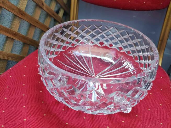 Owocarka Kryształowa półmisek Miska Patera z Kryształu