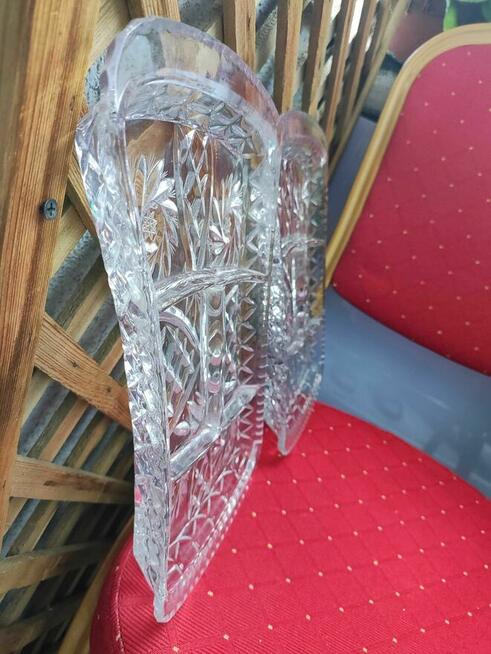 Patera Kryształowa półmisek Taca z Kryształu Salaterka