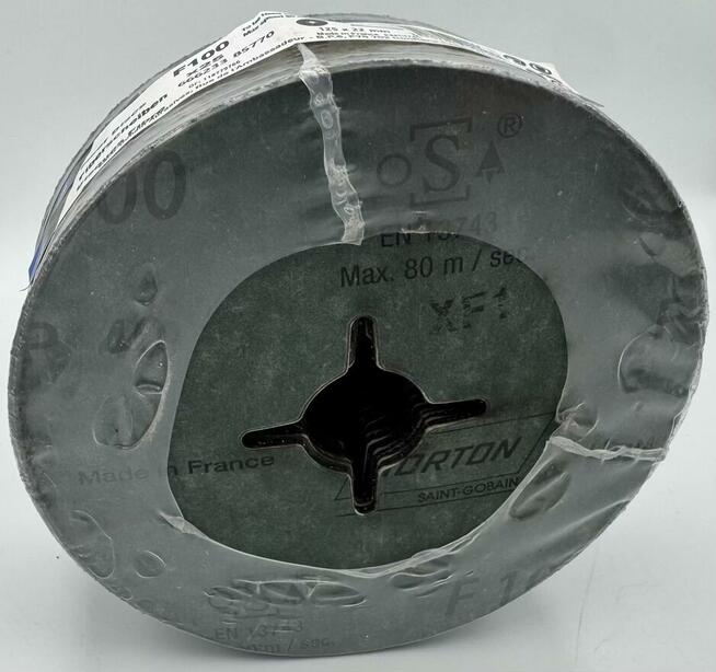 KRĄŻEK FIBROWY 125X22MM GR40 NORTON F100, TARCZA FIBROWA