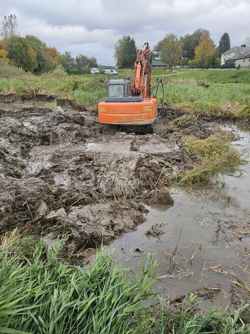 Kopanie stawów usługi koparkami wyburzenia rozbiórki