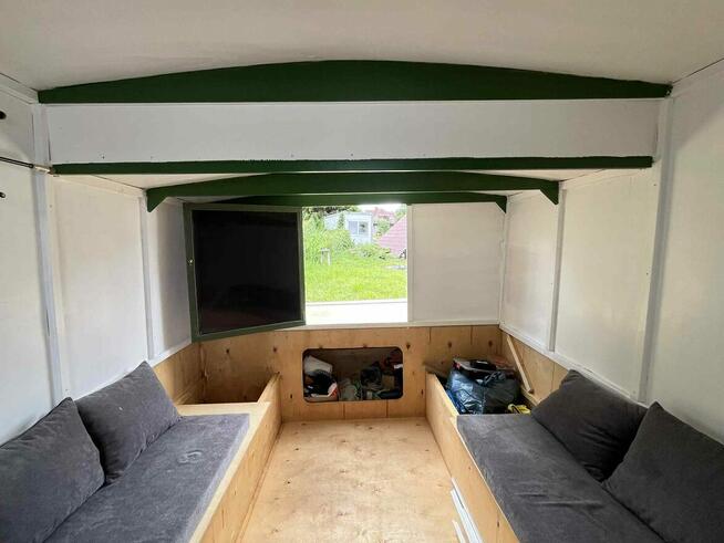 Łódź, domek na ryby statek płaskodenka 6x2,40 houseboat