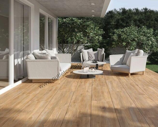 Płyty drewnopodobne tarasowe 2 cm 120x40 Tauro honey gat.1