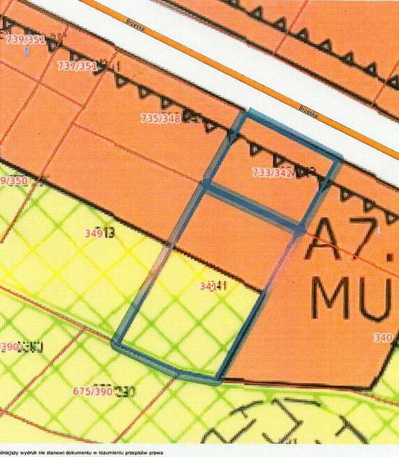 Działka budowlana 16 arów Popielów