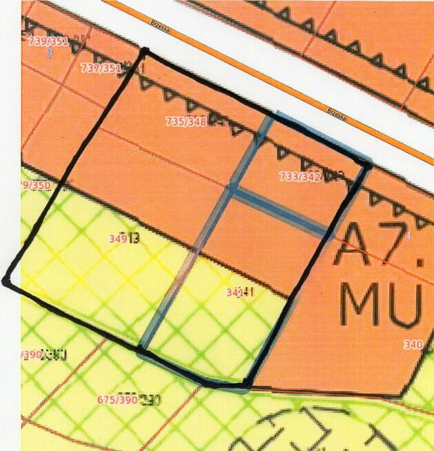 Działka budowlana z mediami