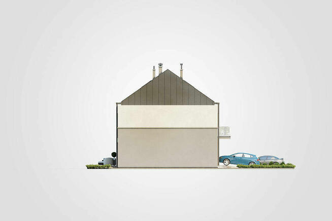 Nowoczesny dom w zabudowie szeregowej 116m