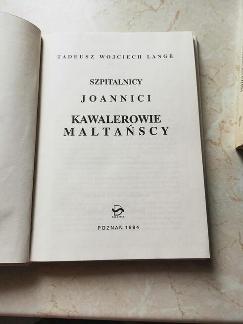 Tadeusz Wojciech Lange Kawalerowie Maltańscy