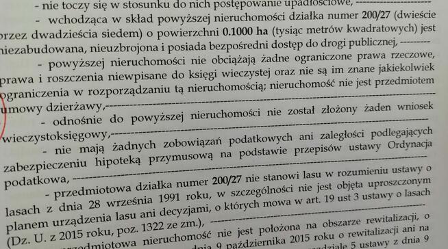 Ostatnie działki w Osieku n/ Wisłą