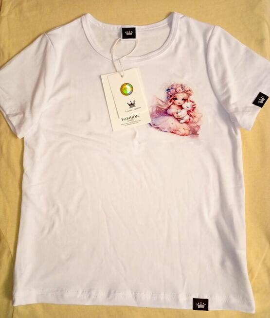 T-shirt koszula na lato dla dziecka 3-6 lat lekka przewiewna