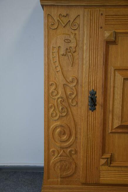 komoda w całości z drewna dębowego - super stan