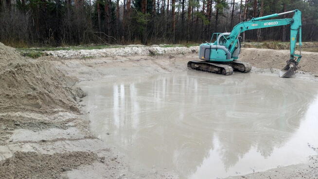 Kopanie stawów usługi koparkami wyburzenia rozbiórki