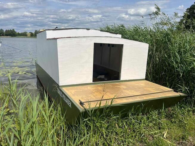 Łódź, domek na ryby statek płaskodenka 6x2,40 houseboat