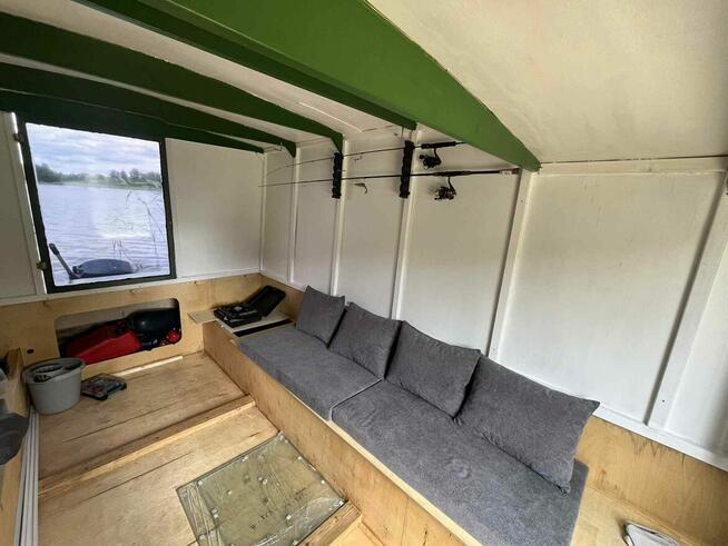 Łódź, domek na ryby statek płaskodenka 6x2,40 houseboat