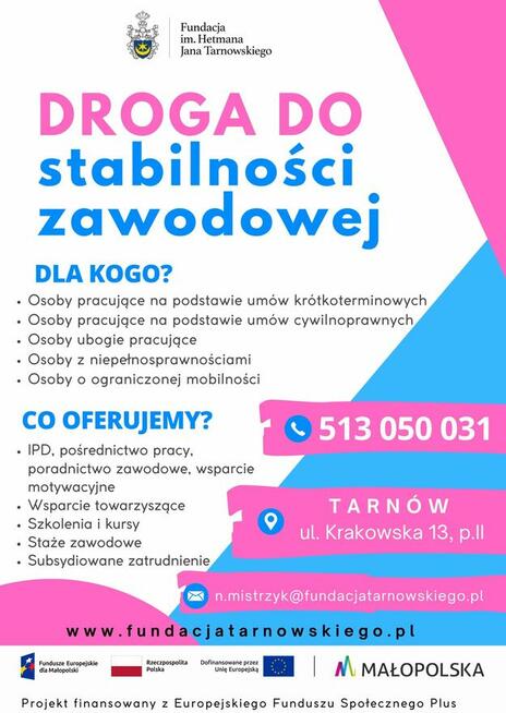 Szkolenia, staże, subsydiowane zatrudnienie