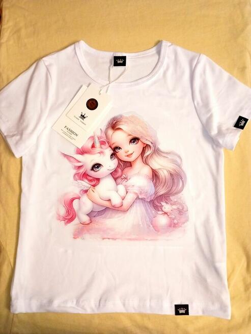 T-shirt koszula na lato dla dziecka 3-6 lat lekka przewiewna