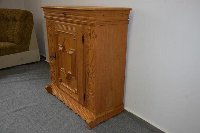 komoda w całości z drewna dębowego - super stan