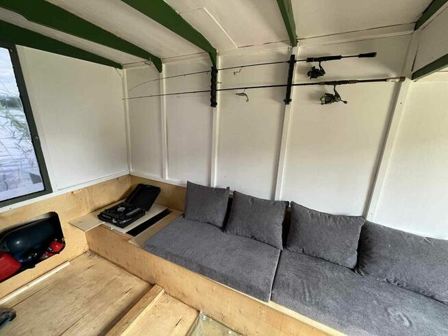 Łódź, domek na ryby statek płaskodenka 6x2,40 houseboat