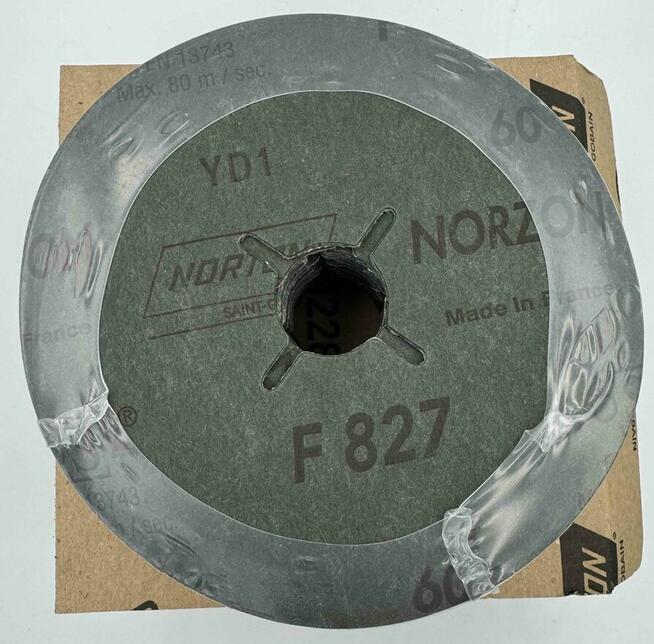 KRĄŻEK FIBROWY 125X22MM GR60 NORTON F827, TARCZA FIBROWA, DY