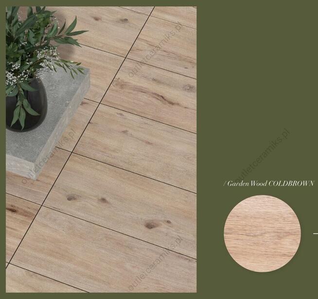 Płyty drewnopodobne tarasowe 120x40 gat.1 Garden wood