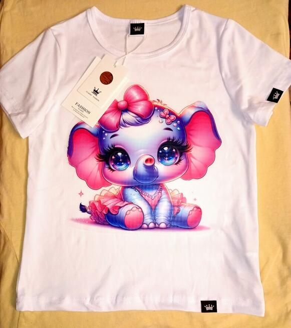 T-shirt koszula na lato dla dziecka 3-6 lat lekka przewiewna