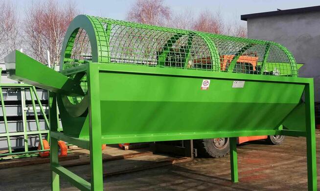 PRZESIEWACZ BĘBNOWY 1600mm do Ziemi Granulatu Kory Gruzu