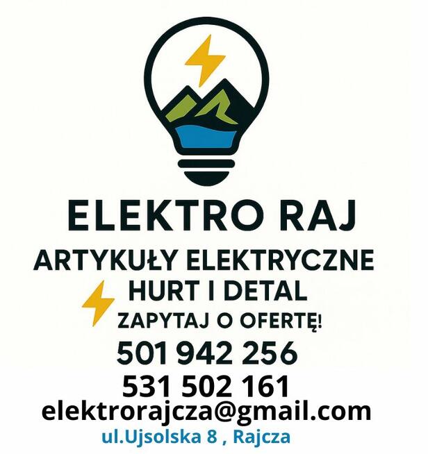 Artykuły elektryczne Elektro Raj w Rajczy