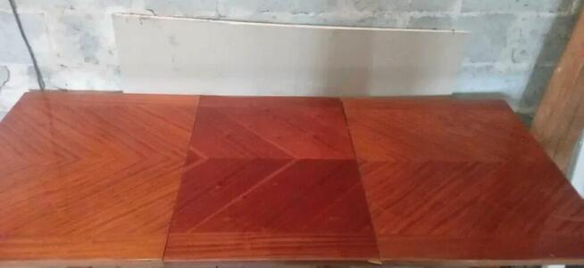 Komplet stół rozkładany +4 krzesła drewniane na wysoki połys