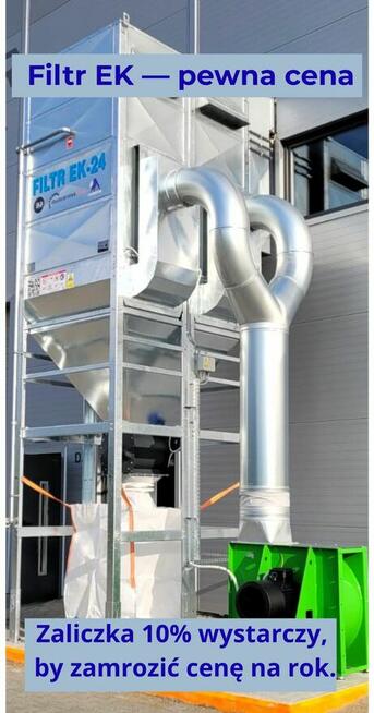 Filtr EK-24/Odciąg trocin 18 000m³/h teraz 10% taniej