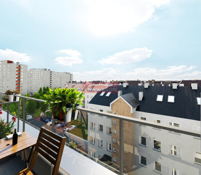 Ostatnie piętro, Taras 60m2, Widokowe