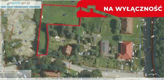 Działka na sprzedaż - Tarnów ul. Dunajcowa