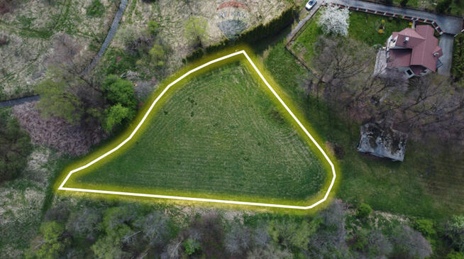 Działka przy lesie Kęty Podlesie