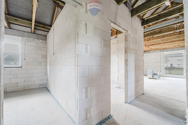 Dom stan surowy zamknięty + działka 964 m²