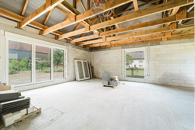 Dom stan surowy zamknięty + działka 964 m²