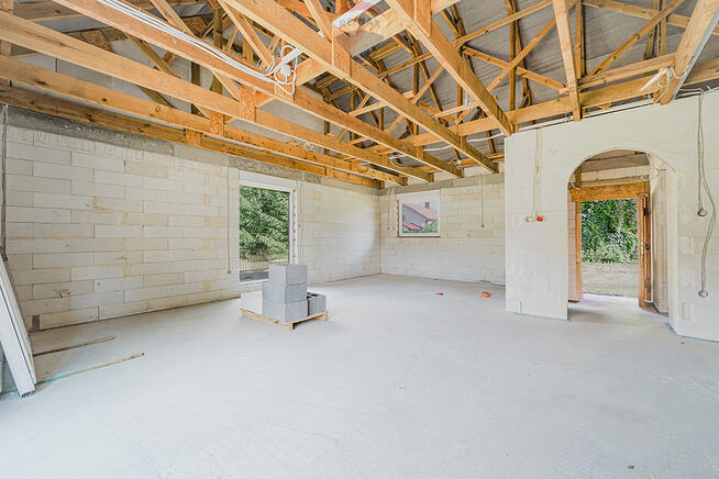 Dom stan surowy zamknięty + działka 964 m²