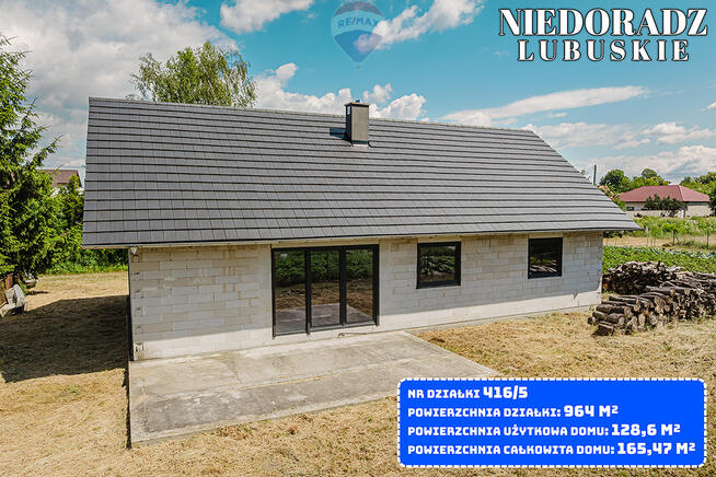 Dom stan surowy zamknięty + działka 964 m²