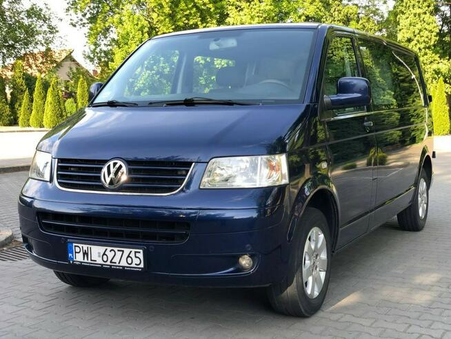 Volkswagen Transporter T5 LONG 2.5 TDI 130KM Automat Tempomat 5 osób Klima Hak Zarejestrowany