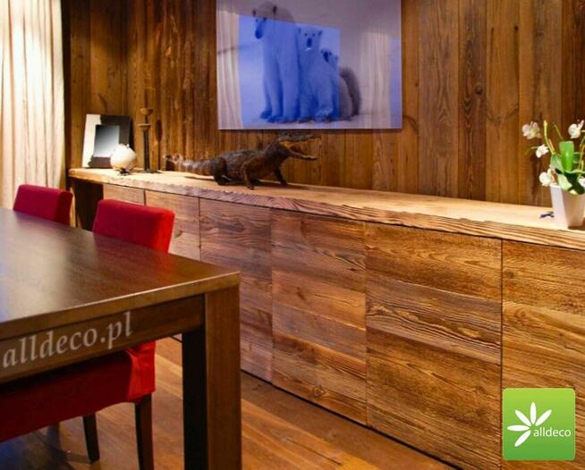 Szafy i zabudowy wnękowe ze starego drewna - na wymiar