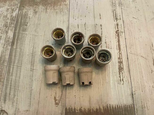 Oprawki porcelanowe E27 stare