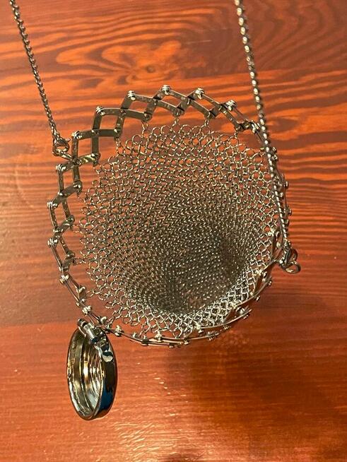 Sakiewka na monety Metalowy mieszek etui na drobiazgi