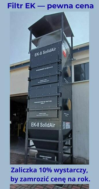 EK-8 SolidAir podciśnieniowy filtr przemysłowy