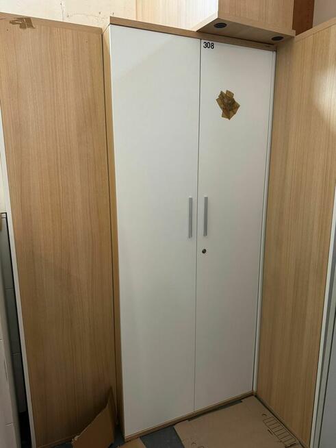 Szafa biała aktowa 80x190 cm szafy aktowe biurowe do biur