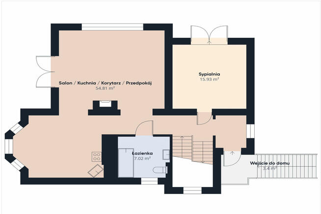 Przestronny dom z pięknymi widokami - Ratułów