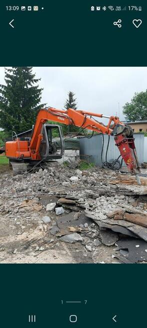 Usługi koparką, prace ziemne, wyburzenia, niwelacja terenu,