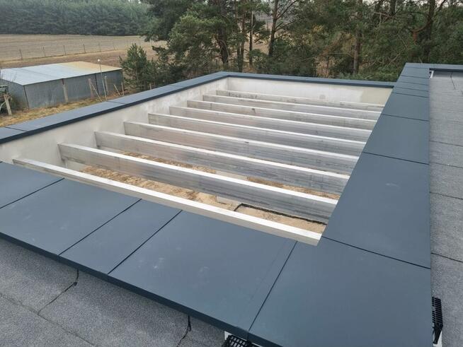 Obróbki na zasuwkę na attyki, ogrodzenia tarasy