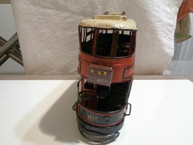 METALOWY MODEL TRAMWAJU PIĘTROWEGO