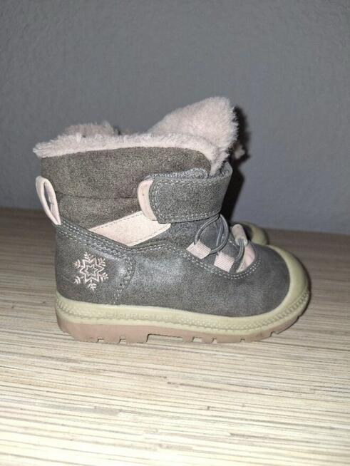 Buty zimowe dla dziewczynki rozmiar 23