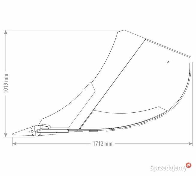 ŁYŻKA PODSIĘBIERNA Z ZĘBAMI 14 - 18 T