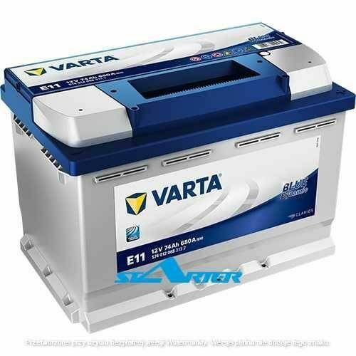 Akumulator Varta E11 12V 74Ah 680A Kielce