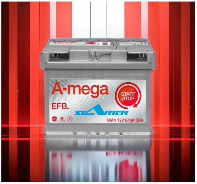 Akumulator AMEGA EFB 60Ah 640A Kielce