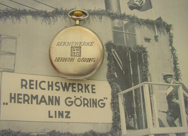 H. GORING Werke zegarek kieszonkowy III rzesza ss wehrmacht