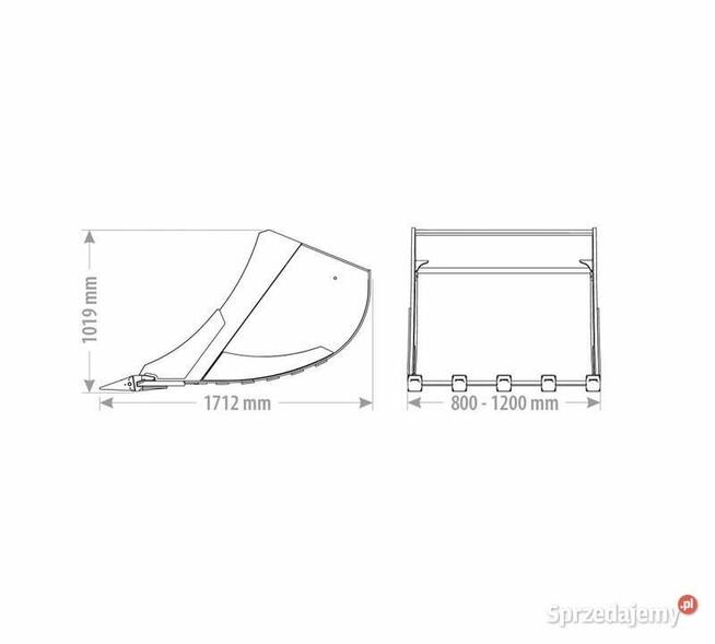 ŁYŻKA PODSIĘBIERNA Z ZĘBAMI 14 - 18 T